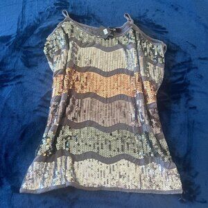 forever 21 sequined offshoulder top